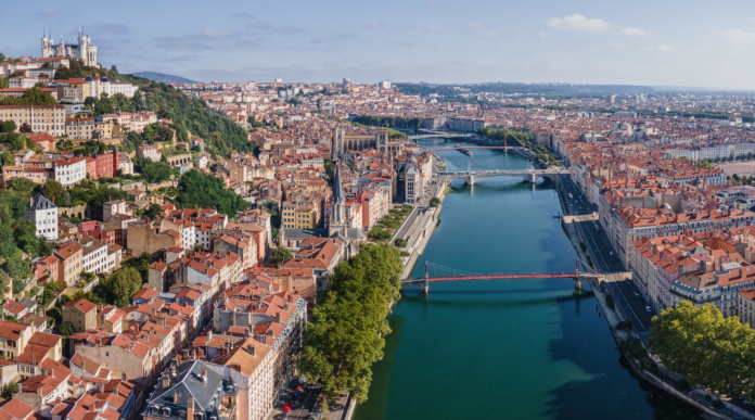 vue aerienne lyon