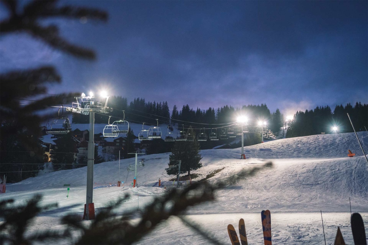 ski nocturne a manigod